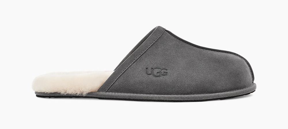 Ugg Slipper Mens - Ugg Scuff Dark Grey - 540LUOHDM